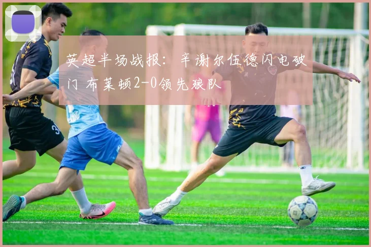 英超半场战报:辛谢尔伍德闪电破门 布莱顿2-0领先狼队